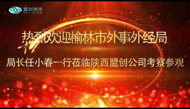 榆林市外事外經(jīng)局局長任小春一行蒞臨陜西盟創(chuàng)公司考察參觀！